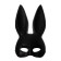 Mask "Bunny" black with sparkles