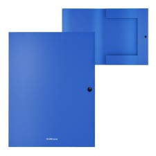 The A4 Erichkrause button, Matt Classic, Plastic, 3 valves, Opinally, 400 μm, Koreshka 8 mm, blue