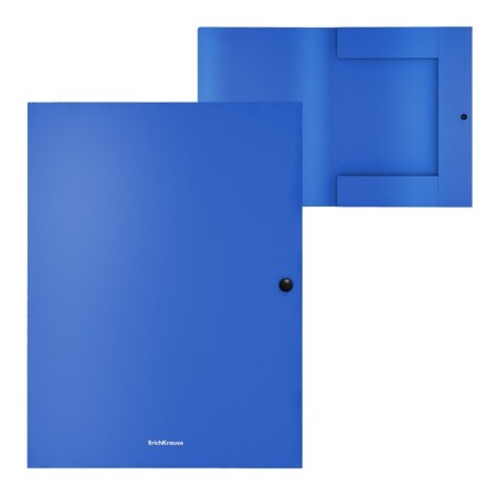 The A4 Erichkrause button, Matt Classic, Plastic, 3 valves, Opinally, 400 μm, Koreshka 8 mm, blue