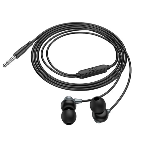 Hoco M98 headphones, wired, vacuum, microphone, 1.2 m, gray-3