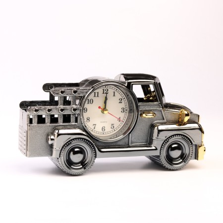 Clock - alarm clock "truck", discrete move, d -6.5 cm, 11 x 22.5 cm, aa-1