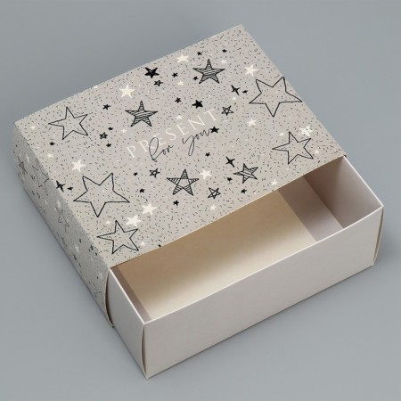 Gift folding box, packaging, “stars”, 20 x 15 x 8 cm-3