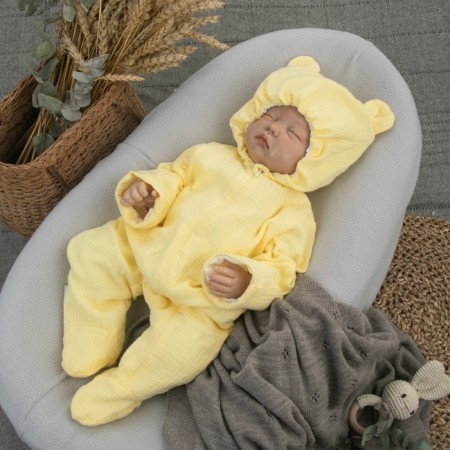 Kinderlitto “Muslin” discharge kit, 4 items, height 50-56 cm, yellow color-5
