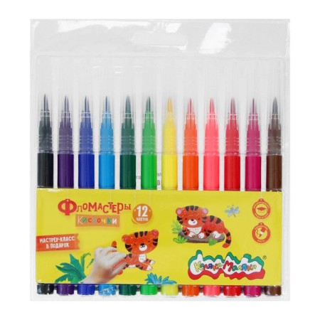 Street felt-tip pens 12 colors "Kalyak-Malyak", a ventilated cap-6