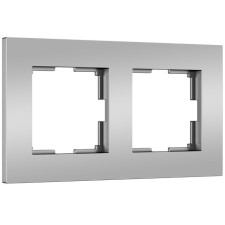 Frame for 2 posts SLAB (matte silver) W0022965