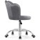 Computer chair BUD GREY, Metal/velor, Chrome/Gray 55x47x75 cm