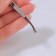 Pinzet begged, wide, 8.5 cm, silver color