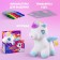 Soft toy "Unicorn", with felt -tip pens and stencils mix