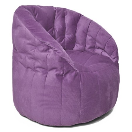 Chelsea chair, size 85x85 cm, velor fabric, lilac color-1