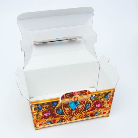 New Year. Gift box New Year's chest updated "precious" 25 x 15 x 15.5 cm.-3