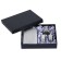 Gift set 4 in 1: Flake 300 ml, 2 glasses, pocket ashtray