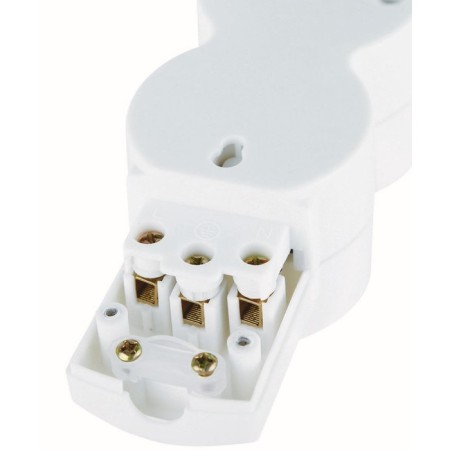 Plastic outlet, Quick Fix, 3 nests with/s curtains 3680W 16a ip20 white 32017 5-4