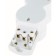 Plastic outlet, Quick Fix, 3 nests with/s curtains 3680W 16a ip20 white 32017 5