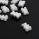 Bead "Bear marmalade" (set 10 pcs.), 1.8 × 1.2 × 0.8 cm, white color