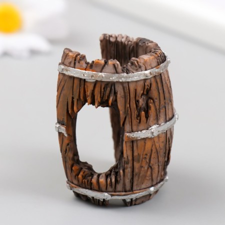 Figure for Florarium Polystone "Broken Barrel" 5x3.5x3 cm-2