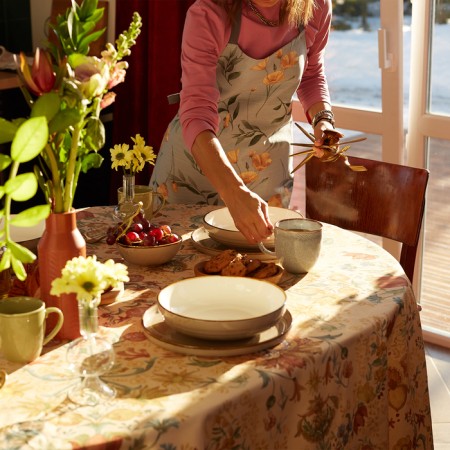 Apron Etel Yellow Poppies 60x70 cm, 100% cotton, reps 210 g/m2-8