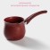 Turko Turdo, 450 ml, plastic handle, anti -stick coating, burgundy color