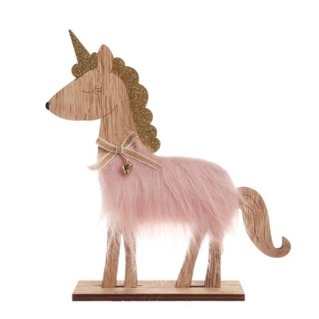 New Year's decor with the backlight "Unicorn with the bell" 21.5 × 5 × 23 cm, pink-5