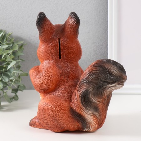 Piggy bank "Squirrel" height 21 cm, width 13 cm, length 18.5 cm-3