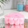 Soap roses, pink, set of 9 pcs.