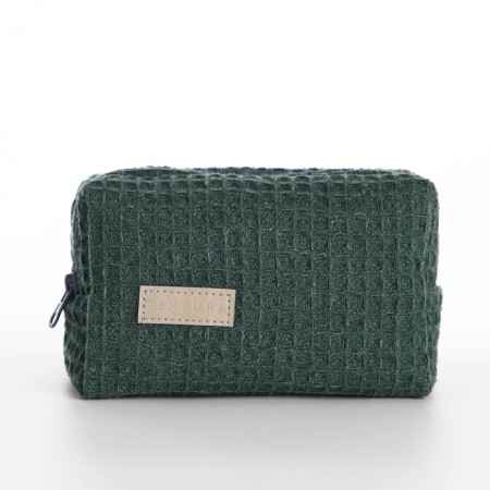 TEXTURA lightning cosmetic bag, green color-3