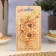 Candle in the Sanata cake, number "8", gold with red stars, 5.5 cm