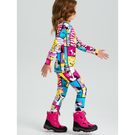 Thermal complex for girls: trousers, sweatshirt, height 110 cm-1