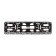 Frame for a car number, book, black, "skulls"
