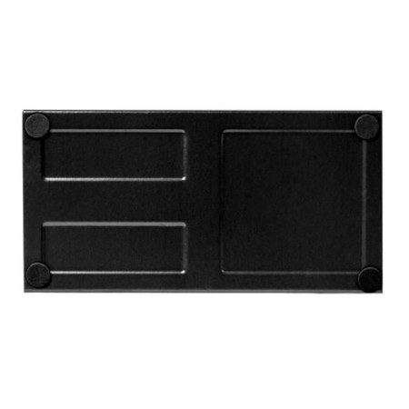 Organizer Brauberg Germanium, 3 departments, metal mesh, black-4