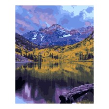 Picture on numbers canvas on a subframe 40 × 50 cm 
