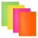 A4, 180 μm folder, Erichkrause Glossy Neon, transparent, mix