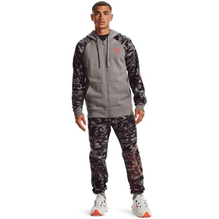 Men's sweatshirt Under Armour Rival FLC Camo Script FZ, size 44-46 (1366310-066)-2