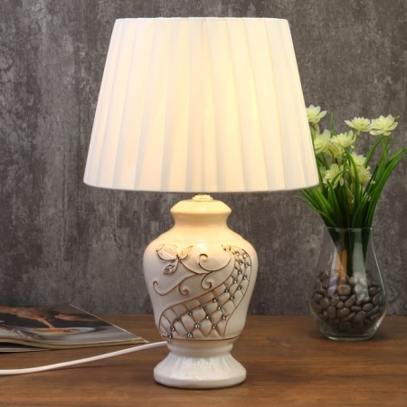 Table lamp 75555107TL/1 E14 40W white 24x24x38.5 cm Risalux-1