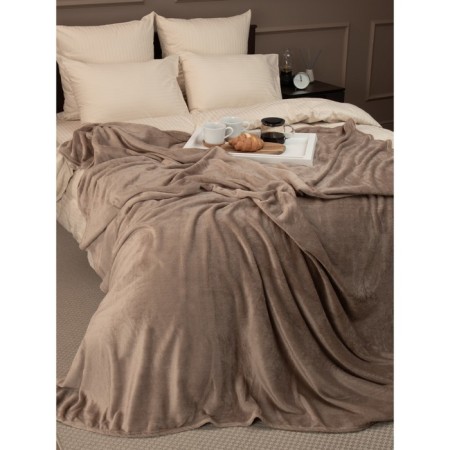 Texrepublic blanket, size 140x200 cm, brown color-8