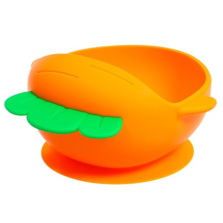 Set for feeding, food silicone, orange color-5
