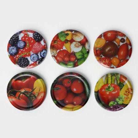 Conservation cover "Kaleidoscope", TO-100, packaging 15 pieces, metal, color mix-3