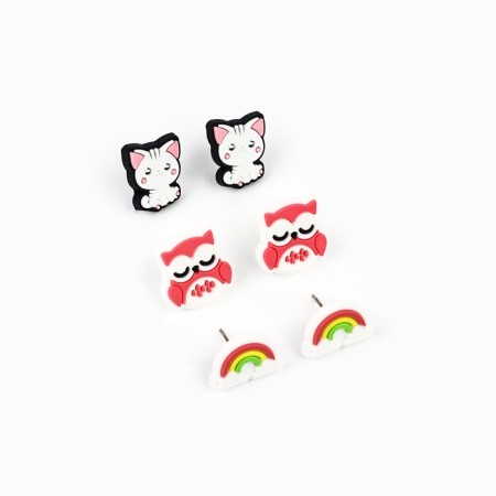 Серьги гвоздики детские "Милой", МИКС-1