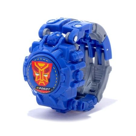 The “Clock” robot is transformed, with time indication, the color is blue-3