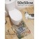 A Happy New Year toilet rug, anti -slip, size 50x50 cm