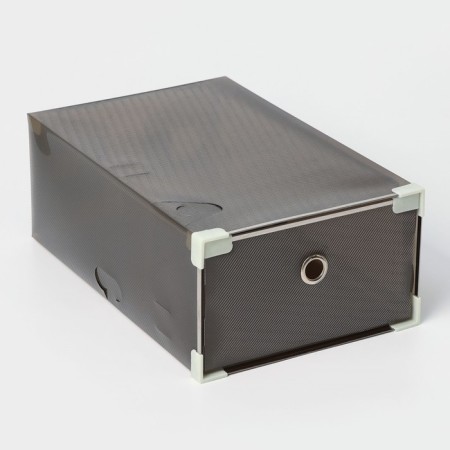 Shoe storage box Large Size shares, 22 × 34 × 13 cm, black color is black-1
