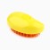 A steel brush for animal hair, yellow