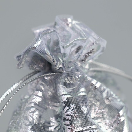 Bag gift organza "Magic New Year", 10 x 12 cm +/- 1.5 cm, New Year-4