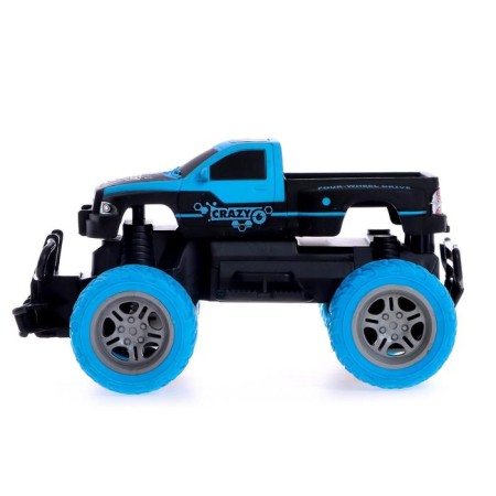 Radio -controlled jeep "Extreme", works on batteries, blue color-1