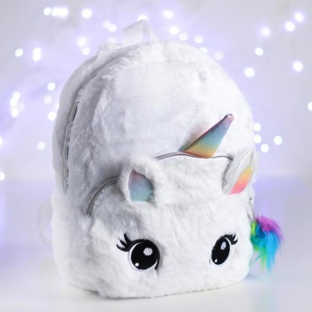 The backpack "Unicorn", the color is white
