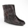 Women's boots with insulation, size 37, black color, PVC