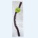 Massage plastic university arc with balls 46*2*8cm brown nap from