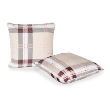 Decorative London Pillow 40x40cm (Fas. 2pcs), Red, Polysatin, PE 100%