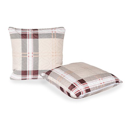 Decorative London Pillow 40x40cm (Fas. 2pcs), Red, Polysatin, PE 100%