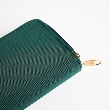 Women's wallet on lightning, green color-2