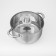 A set of stainless steel pots “Grette”, 3 subjects: 2.3 l, 3.2 l, 4.2 l, covers